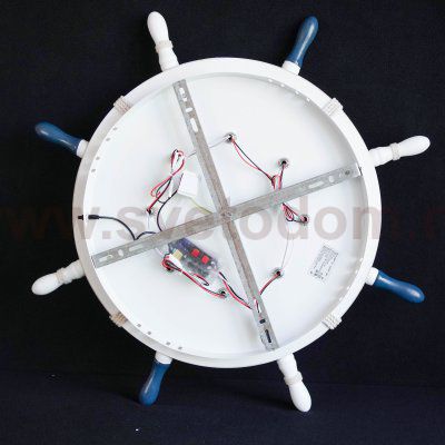 Светильник штурвал 40Вт Arte lamp A2523PL-1WH с пультом HELM