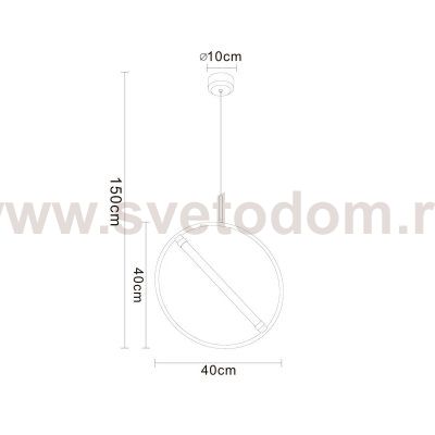 Светильник подвесной Arte Lamp A2565SP-1BK DOLORES