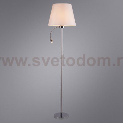 Светильник напольный с подсветкой для чтения Arte lamp A2581PN-2CC ELBA