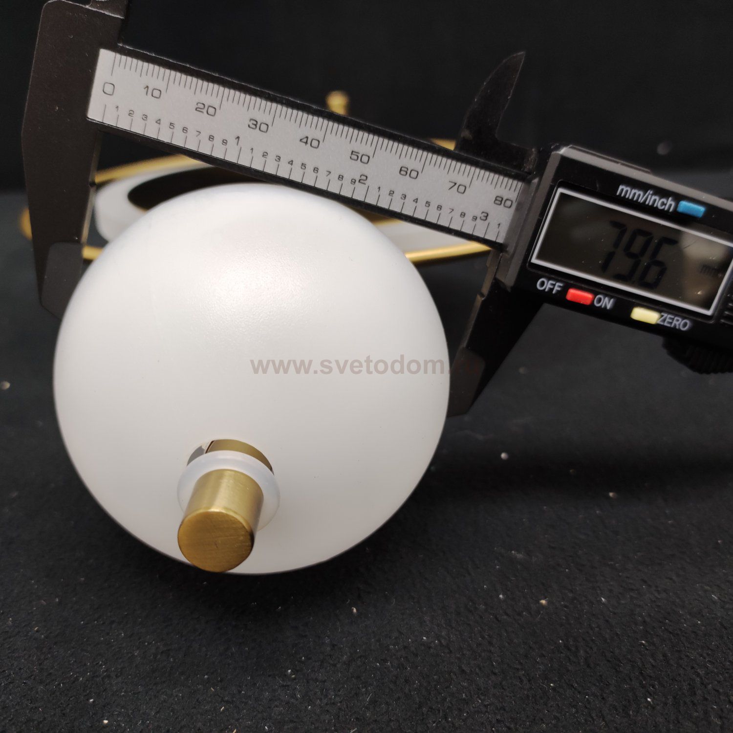 Плафон стекло 80мм с двумя отверстиями (сквозной) Arte lamp A2604AP POLARIS