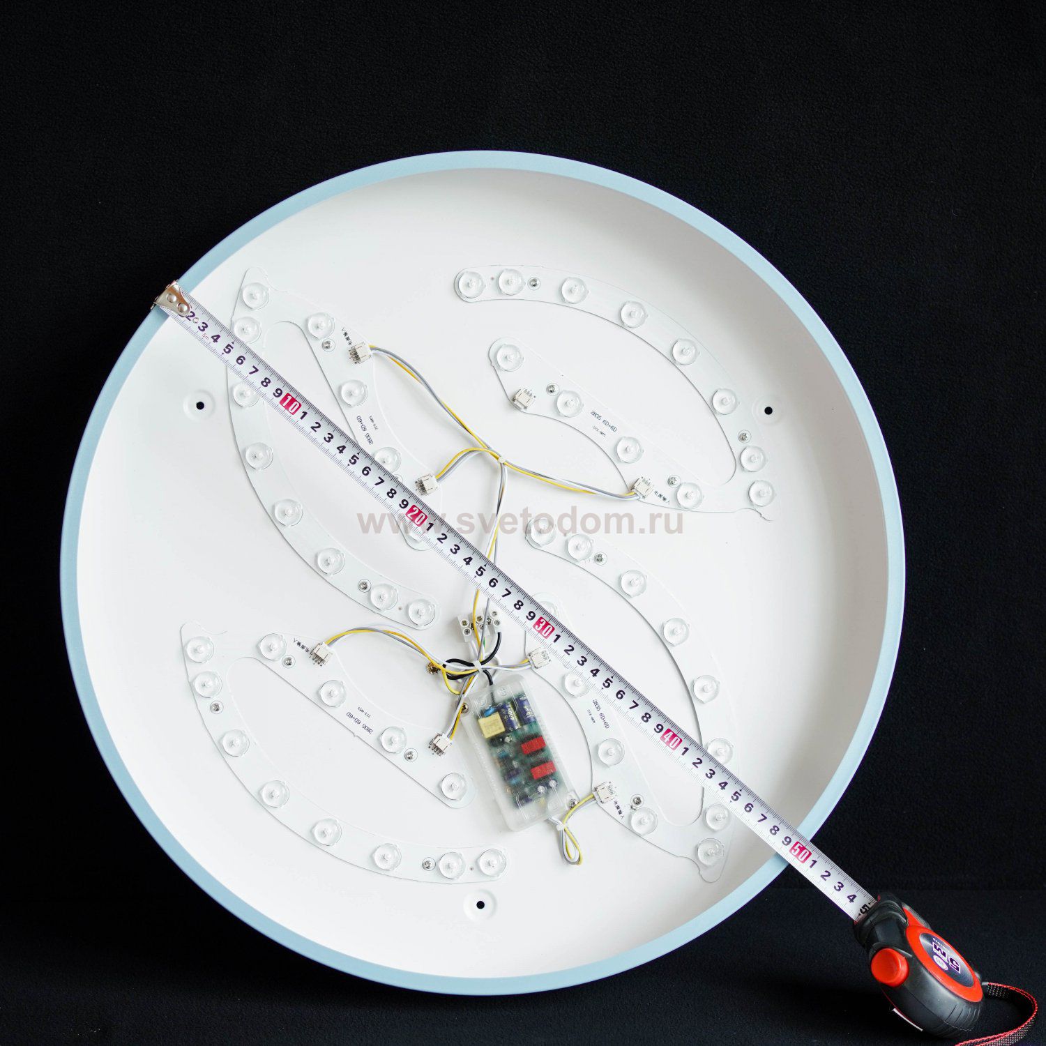 Светильник светодиодный 72Вт 500мм Arte lamp A2661PL-1AZ ARENA голубой с пультом