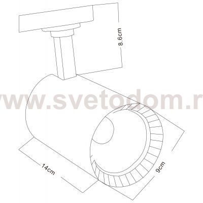Светильник трековый Arte lamp A2664PL-1BK VINSANT