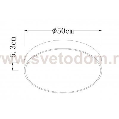Светильник светодиодный 70Вт 500мм Arte Lamp A2670PL-1WH Arena белый с пультом