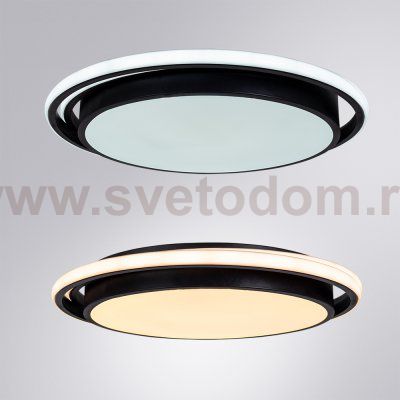 Светильник светодиодный с пультом 148Вт 500мм Arte Lamp A2688PL-1BK 