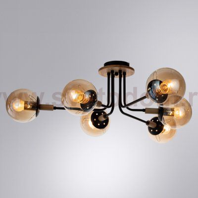 Люстра потолочная Arte lamp A2716PL-6BK OXFORD