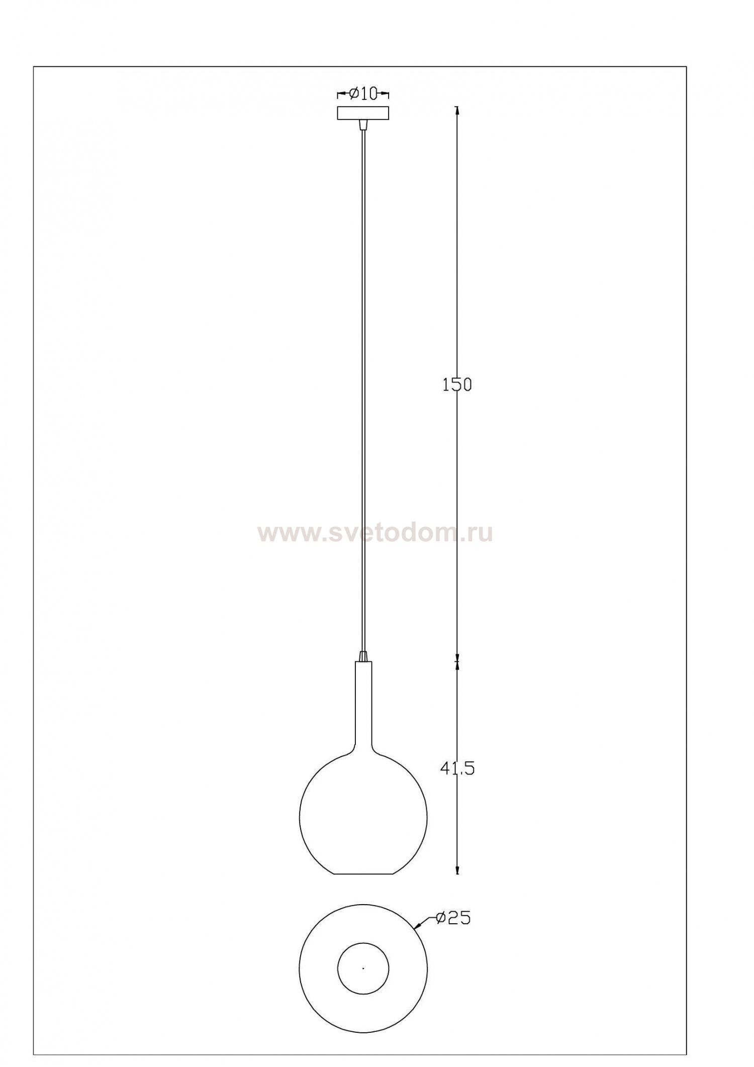 Подвесной светильник 250мм Arte Lamp A2725SP-1SG GALA