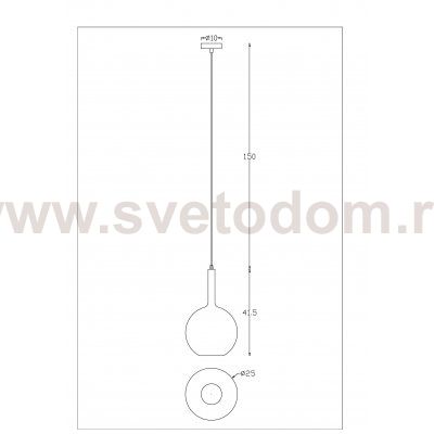 Подвесной светильник 250мм Arte Lamp A2725SP-1SG GALA