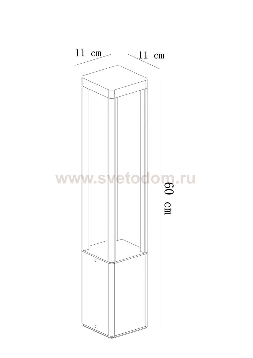 Уличный светильник Arte Lamp A2726PA-1BK PHERKAD