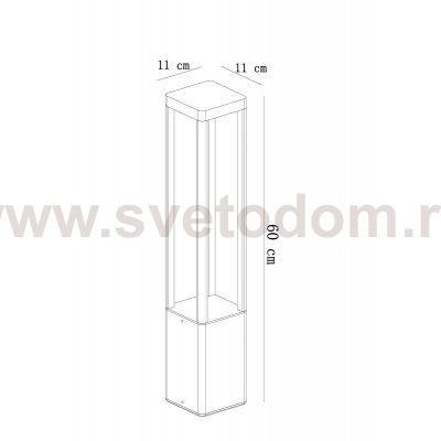 Уличный светильник Arte Lamp A2726PA-1BK PHERKAD