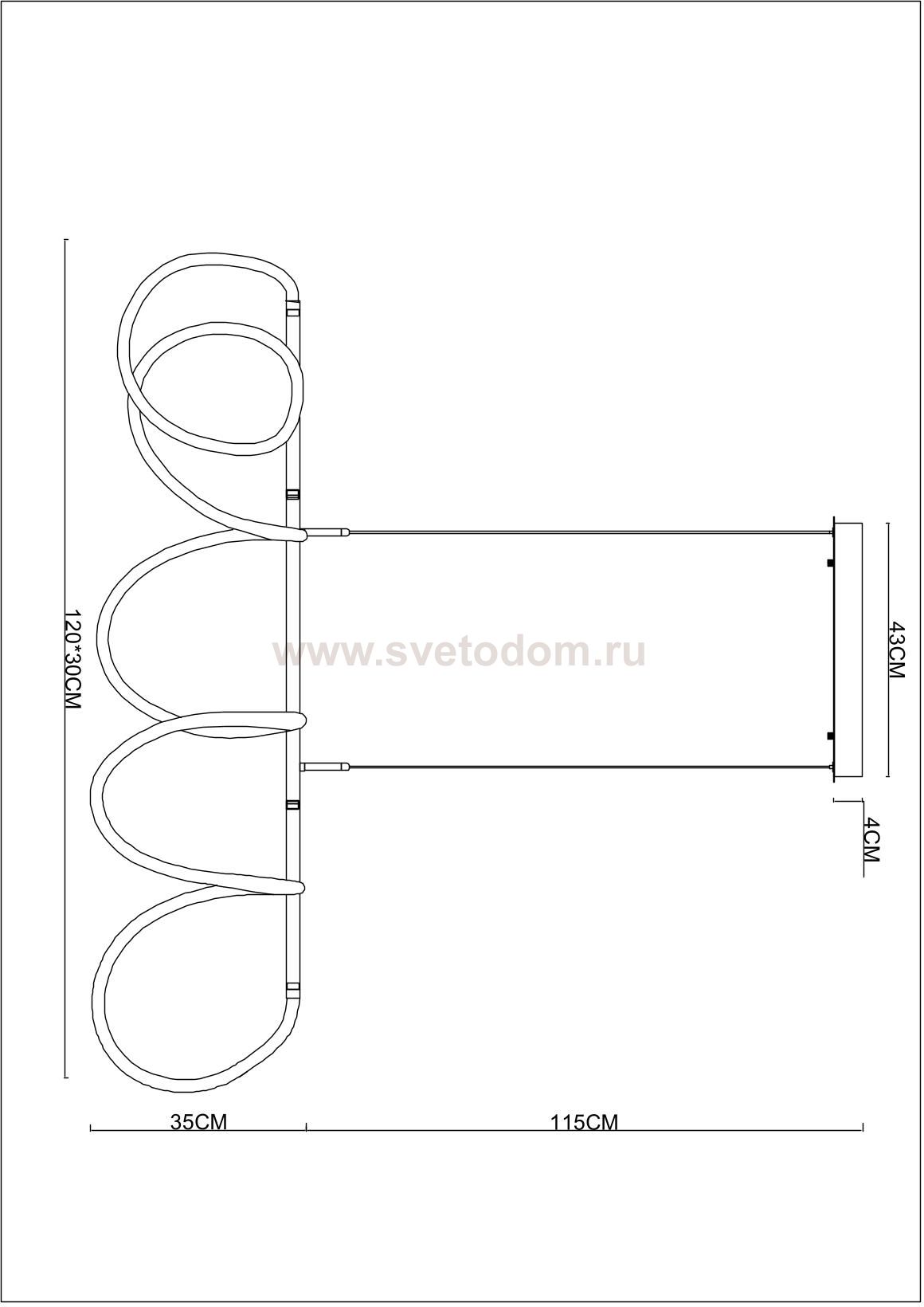 Люстра светодиодная гибкий неон Arte Lamp A2850SP-75PB: купить в ...