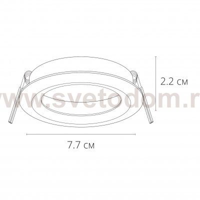 Точечный встраиваемый светильник Arte lamp A2861PL-1BK MIRA