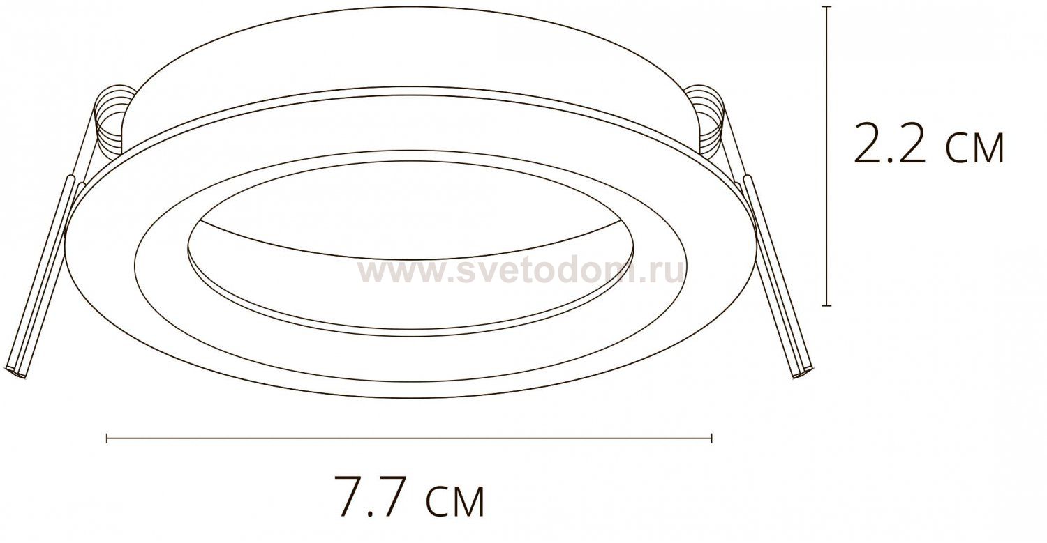 Точечный встраиваемый светильник Arte lamp A2861PL-1WH MIRA