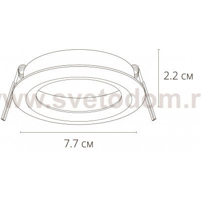 Точечный встраиваемый светильник Arte lamp A2861PL-1WH MIRA