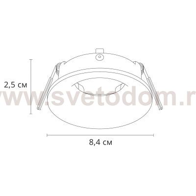 Светильник точечный встраиваемый со сменной лампой Arte Lamp A2863PL-1BK CORNO