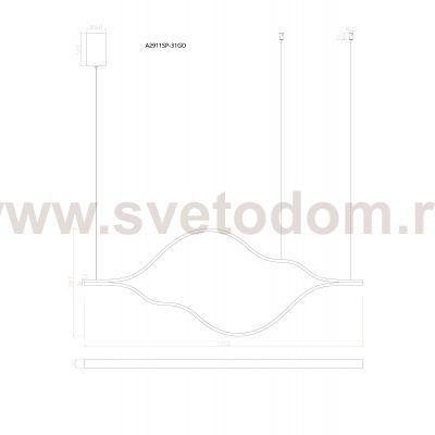 Подвесная люстра Arte Lamp A2911SP-31GO ODYSSEY