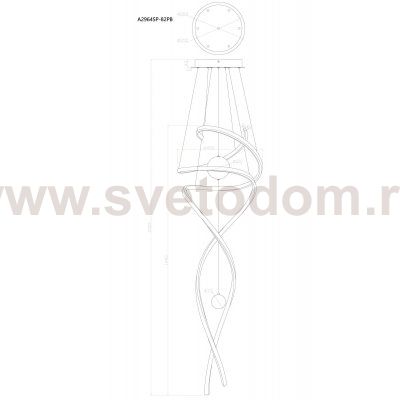 Подвесная люстра Arte Lamp A2964SP-82PB EUPHORIA