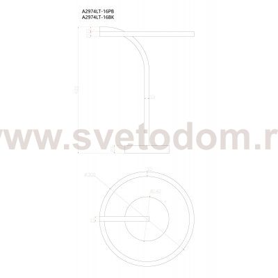 Декоративные настольные лампы Arte Lamp A2974LT-16PB ENIGMA