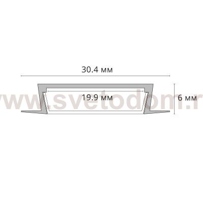 Профили для светодиодных лент Arte Lamp A300605R INTEGRATION