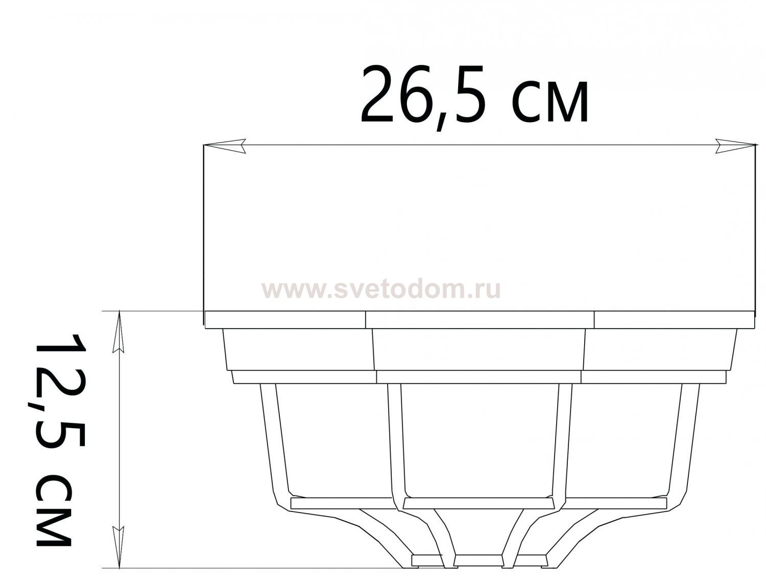Светильник потолочный черный Arte Lamp A3100PL-1BK PEGASUS