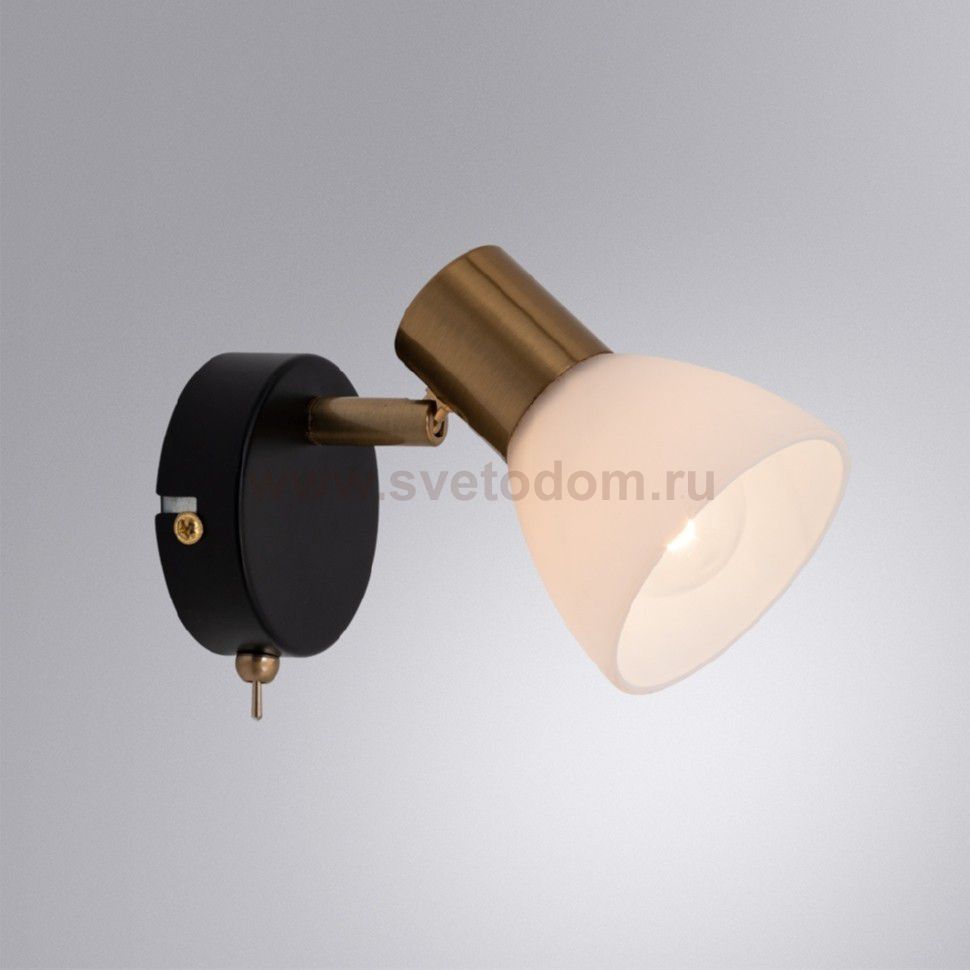 Светильник настенный поворотный Arte lamp A3117AP-1BK FALENA
