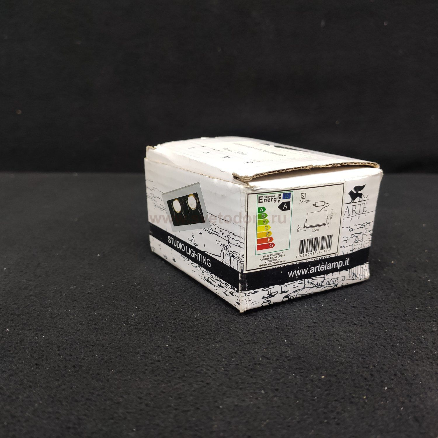 Светильник двойной встраиваемый MINI Arte lamp A3153PL-2BK GRILL