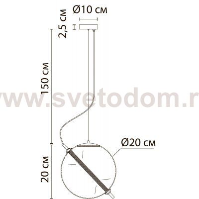 Светильник подвесной Arte lamp A3220SP-1PB НOLLY НOLLY