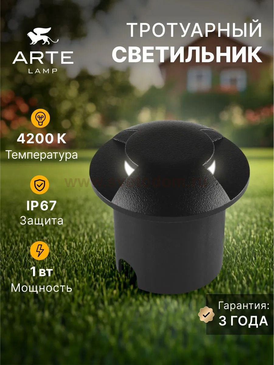 Уличный светильник Arte Lamp A3221IN-2BK PIAZZA