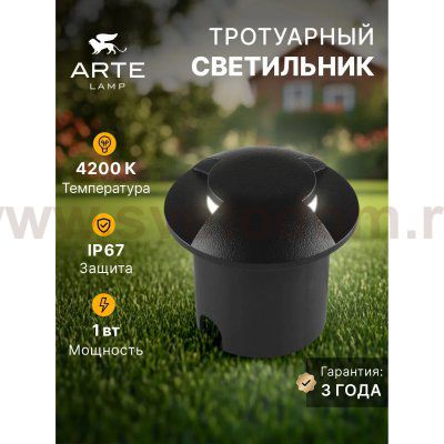 Уличный светильник Arte Lamp A3221IN-2BK PIAZZA