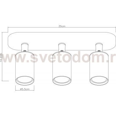 Светильник потолочный Arte lamp A3226PL-3BK AQUARIUS