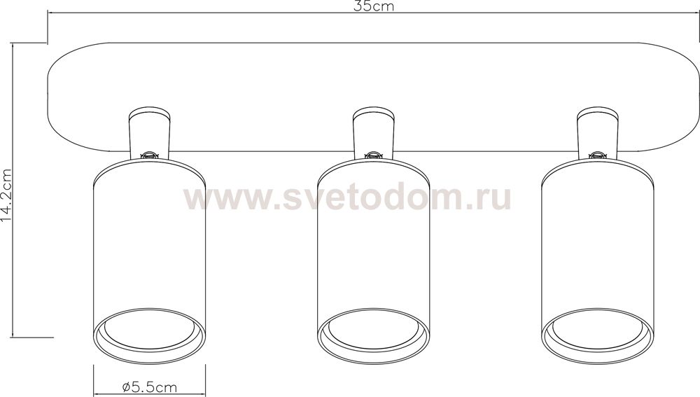Светильник потолочный Arte lamp A3226PL-3WH AQUARIUS