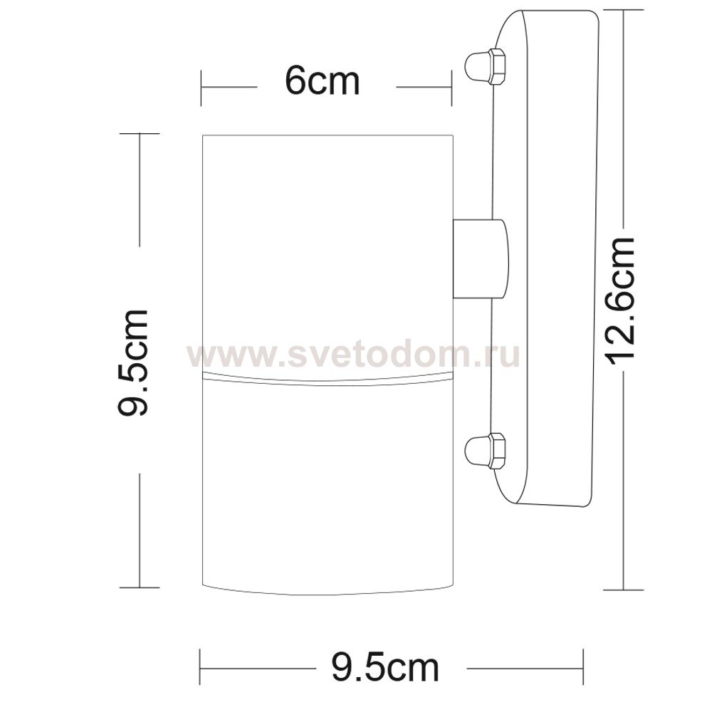 Светильник уличный Arte lamp A3302AL-1WH Sonaglio белый