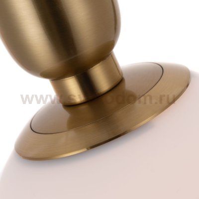 Плафон шар белый матовый 200мм с резьбой 49мм медь Arte lamp A3320SP-1 BOLLA-SOLA