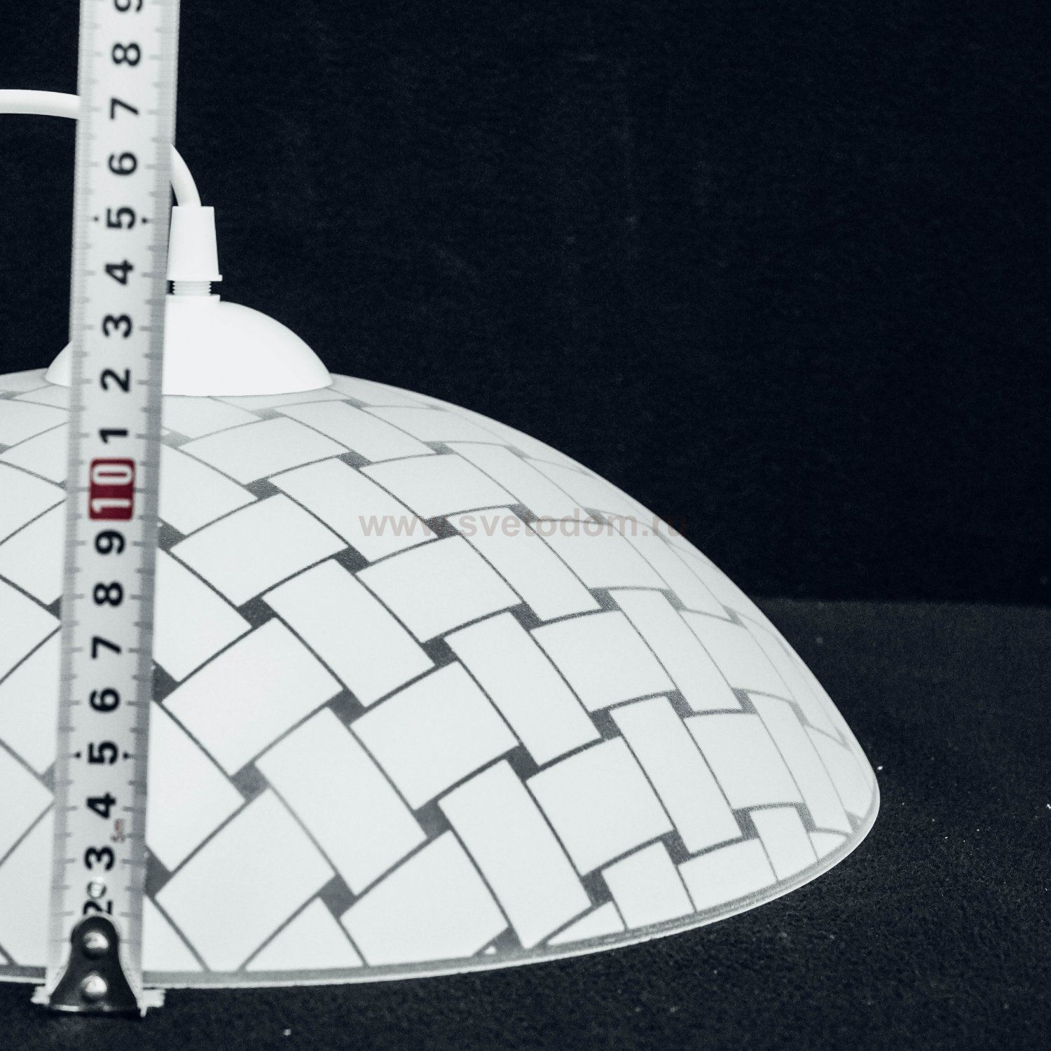 Плафон стекло с узором 360мм E27 Arte lamp A3421SP-1 Cucina