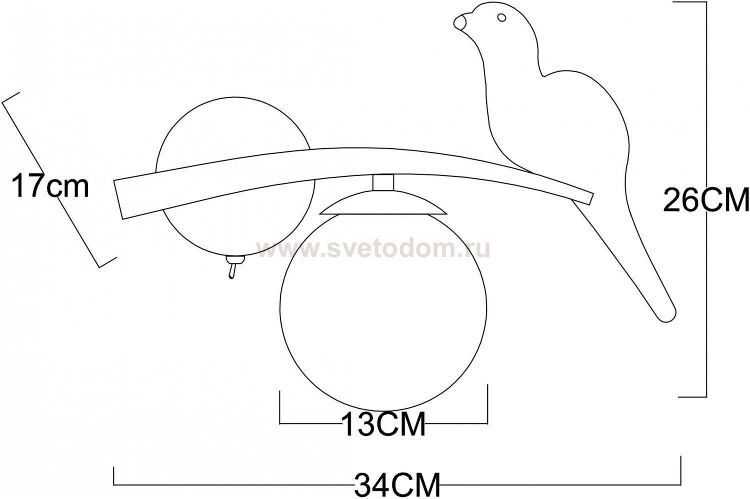 Светильник настенный Arte Lamp A3422AP-1GO ELTANIN