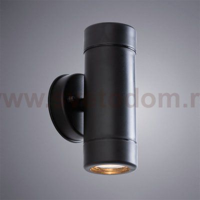 Уличный настенный светильник 2*GU10 Arte Lamp A3503AL-2BK ATLAS