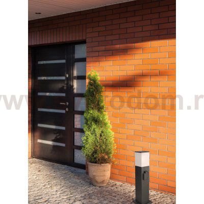 Уличный светильник с розеткой Arte lamp A3711PA-1BK