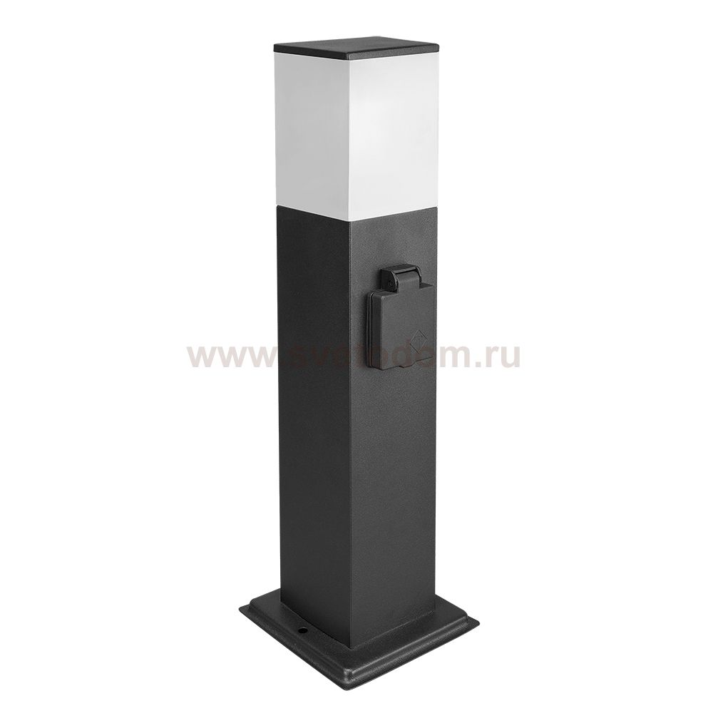 Уличный светильник с розеткой Arte lamp A3711PA-1BK