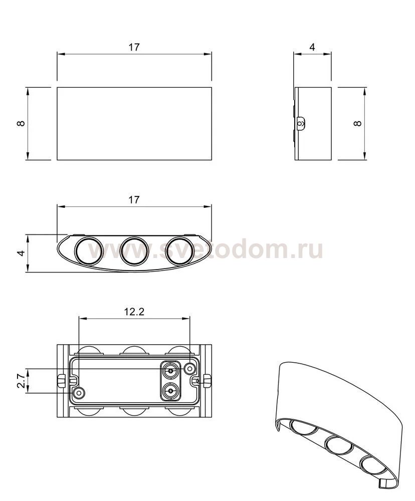 Фасадный светильник Arte Lamp BOSTO A3722AL-6BK