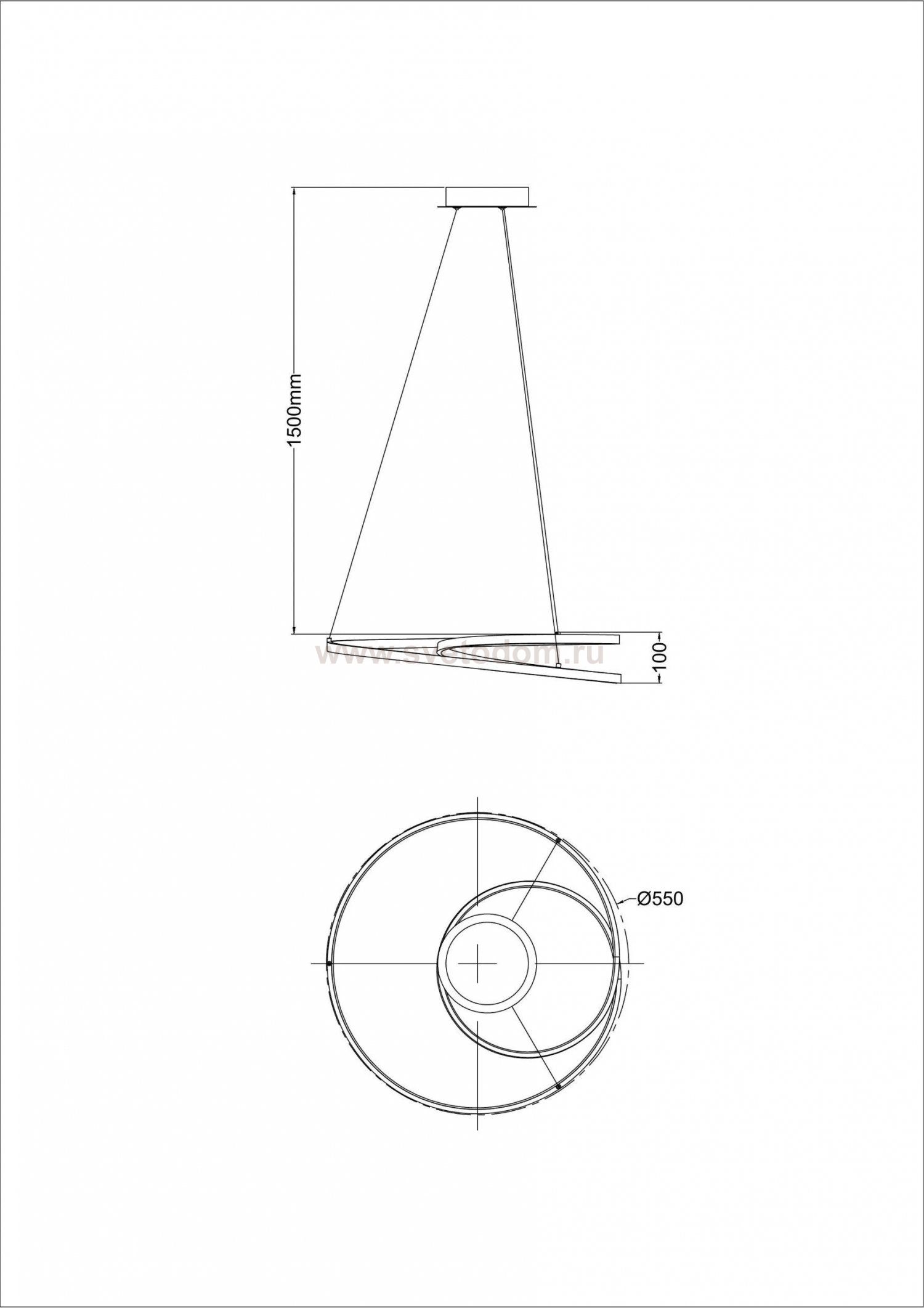 Светильник подвесной Arte Lamp A3893SP-30BK MILLO
