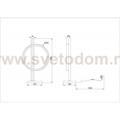 СВЕТИЛЬНИК НАСТОЛЬНЫЙ Arte Lamp A3913LT-10BK FLUIDO