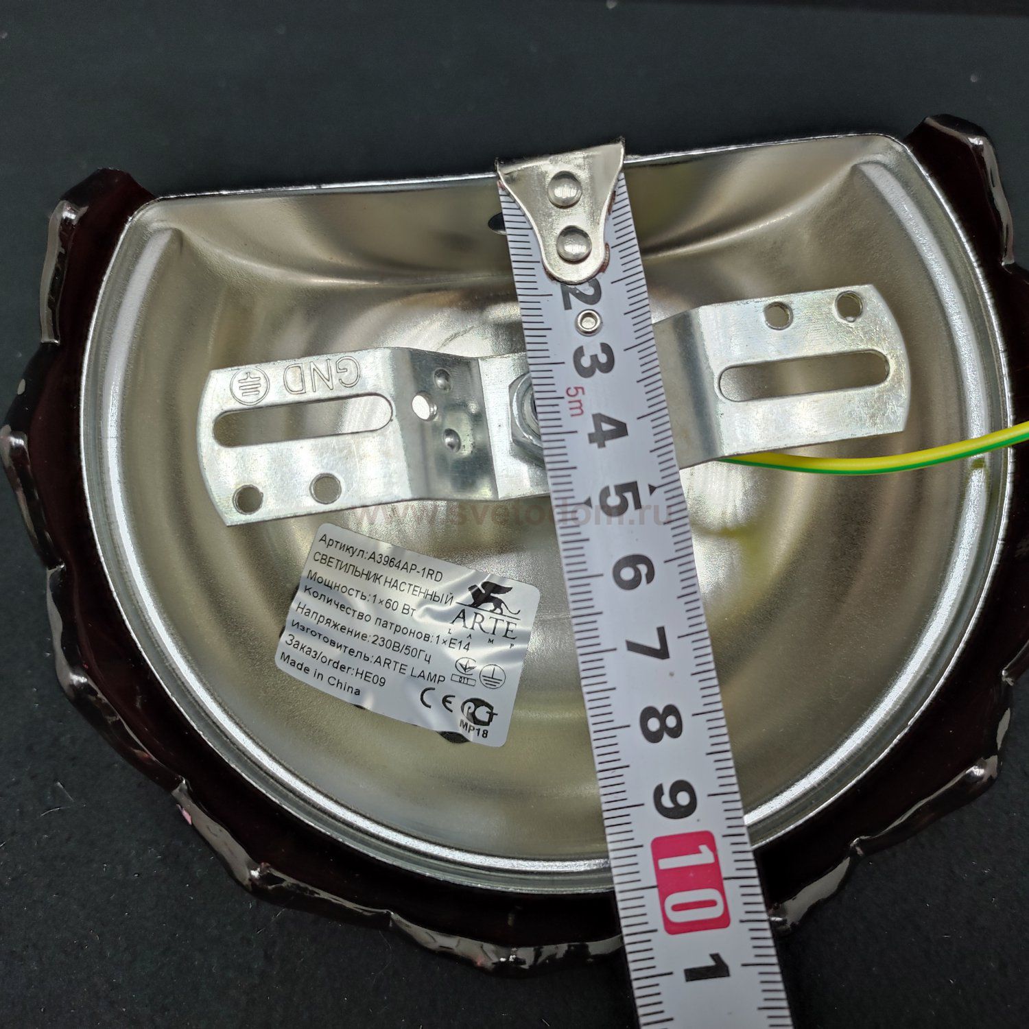 Светильник бра Arte lamp A3964AP-1RD Teatro