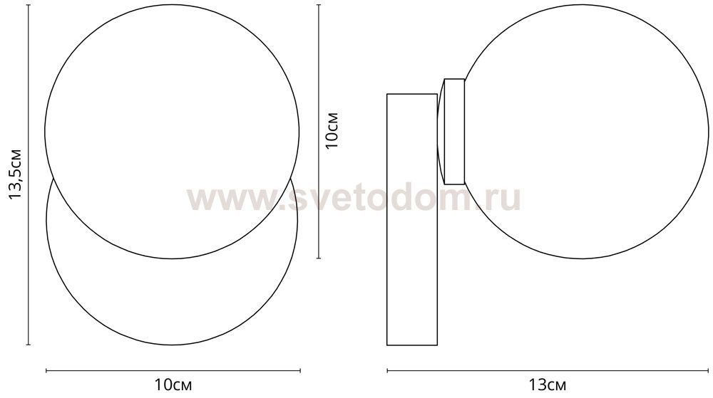 Светильник накладной Arte lamp A3989AP-1AB BOLLA-PICCOLO