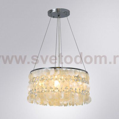 Светильник подвесной с ракушками Arte lamp A4041SP-5CC PIPIRIMA