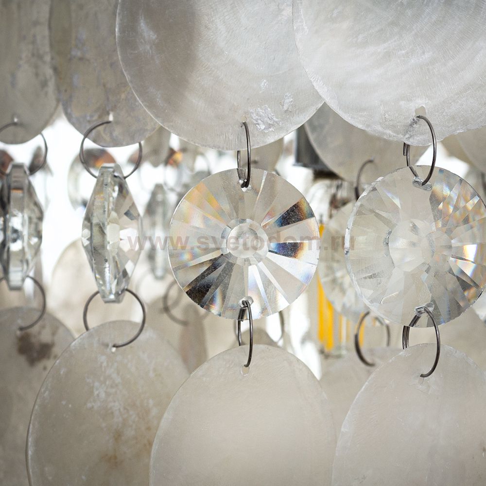 Светильник подвесной с ракушками Arte lamp A4041SP-5CC PIPIRIMA