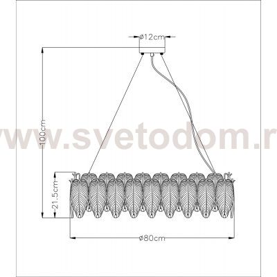 Люстры подвесные Arte lamp A4052SP-12SG EVIE