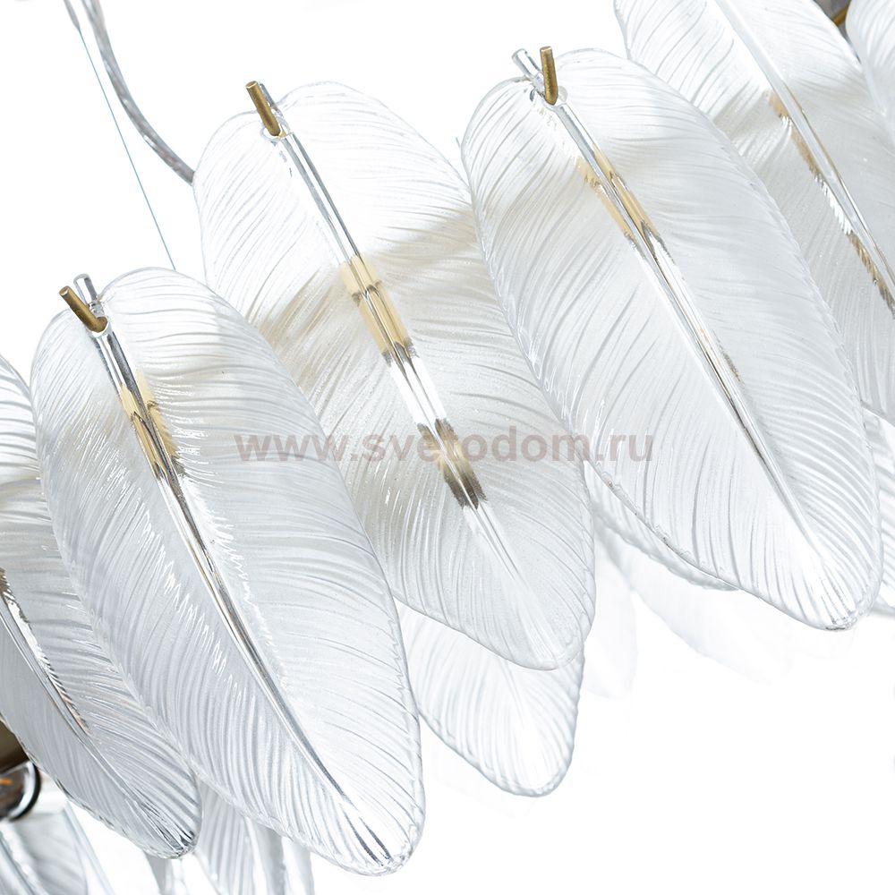 Люстра подвесная Arte lamp A4052SP-8SG EVIE перья