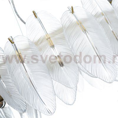 Люстра подвесная Arte lamp A4052SP-8SG EVIE перья