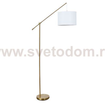 Торшер с абажуром на штанге Arte Lamp A4054PN-1PB