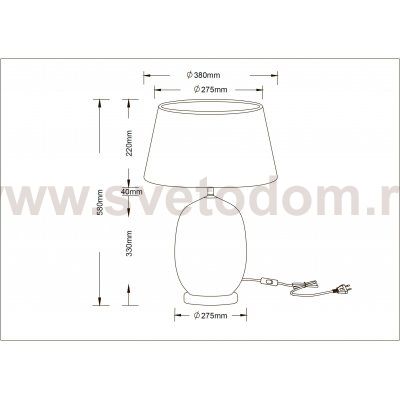 Светильник Arte lamp A4061LT-1CC 