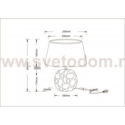 Декоративная настольная лампа Arte lamp A4063LT-1CC POPPY